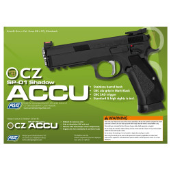 ASG CZ SP-01 ACCU Blowback Airsoft Tabanca (CO2) ASG CZ SP-01 ACCU Blowback Airsoft Tabanca (CO2)