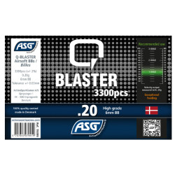 Q Blaster 0,20 Gram 3300'lik 6 mm Airsoft BB Q Blaster 0,20 Gram 3300'lik 6 mm Airsoft BB