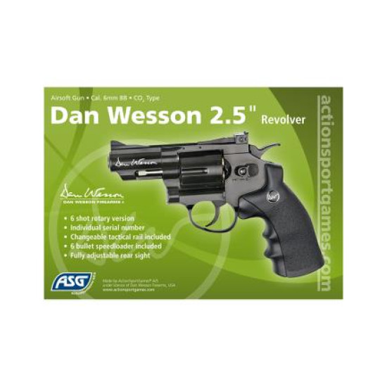 DAN WESSON 2,5 "SIYAH  Airsoft Toplu Tabanca