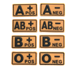 Plastik Pathc 3D Dikdörtgen Kan Grubu Arması  Plastik Pathc 3D Dikdörtgen Kan Grubu Arması