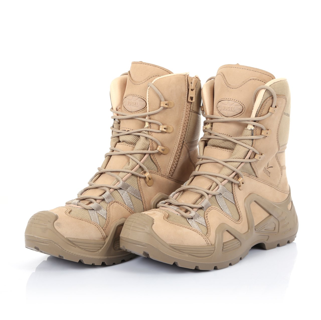 vogel tactical fermuarli suet col rengi askeri bot m1491nbj