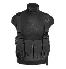 MIL-TEC Tactical Yelek BLACK MAG CHEST RIGG