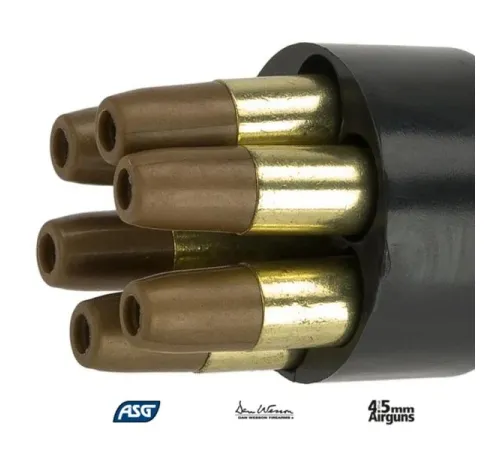 Asg Dan Wesson Havalı 4.5 mm. Speedloader ve Yedek Mermi