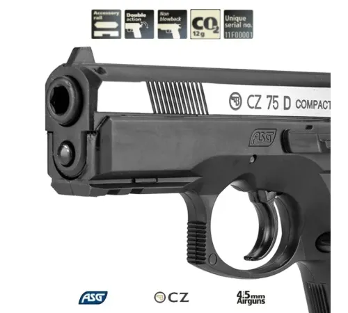 ASG CZ75 D COMPACT Çift Renk Havalı Tabanca 16200