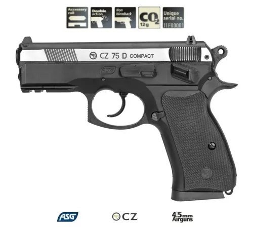 ASG CZ75 D COMPACT Çift Renk Havalı Tabanca 16200