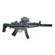 BT A5 Komple Set MP-5 Siyah Tüfek