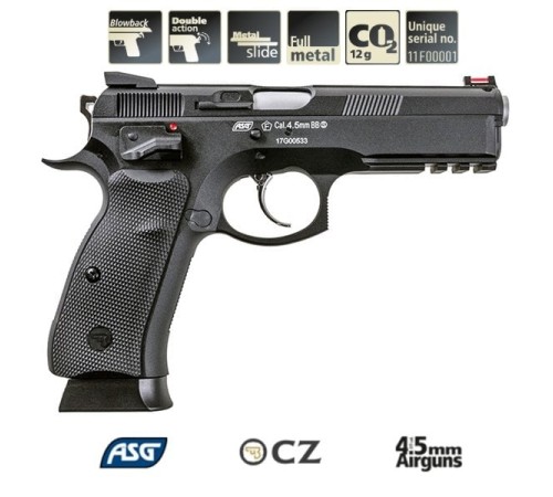 ASG CZ SP-01 SHADOW Havalı Tabanca Blowback 18396