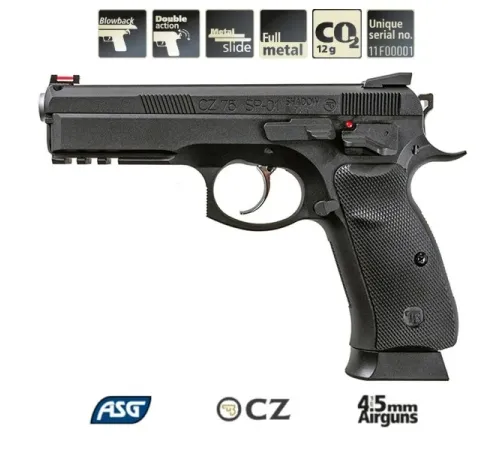 ASG CZ SP-01 SHADOW Havalı Tabanca Blowback 18396