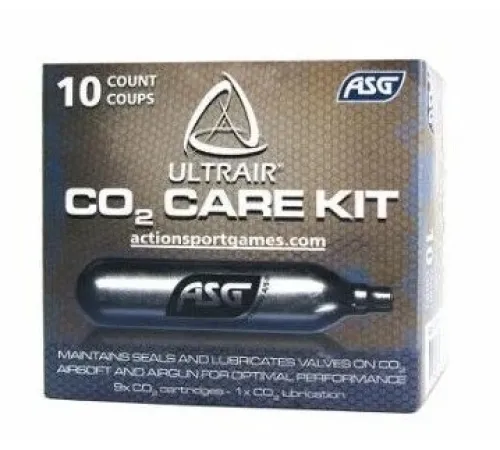 ASG 12 Gram CO2 Tüp ve Yağlayıcı Bakım Tüpü Seti (9+1)