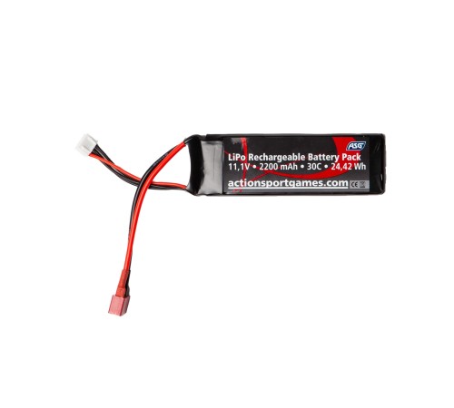 ASG 11,1V 2200 mAh 30C LiPo T-Plug Li-po Pil