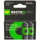 GP Batteries Recyko Pro AA Kalem Ni-Mh Şarjlı Pil, 1.2 Volt, 4’lü Kart