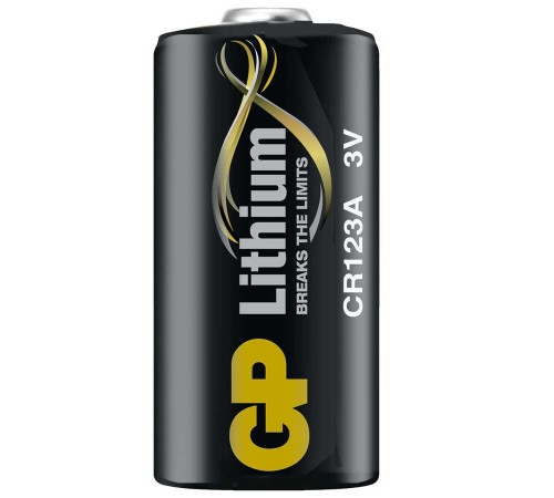GP Batteries GPCr123A Dl123A/Cr123A Boy Lityum Pil, 3 Volt, Tekli Kart