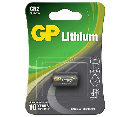 GP Batteries GPCr2 DlCr2/Cr2, Boy Lityum Pil, 3 Volt, Tekli Kart
