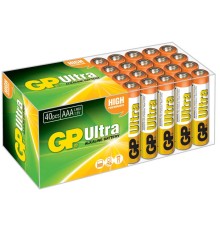 GP Batteries GP24AU Ultra Alkalin LR03/E92/AAA İnce Kalem Pil, 1.5 Volt, 40’lı Paket