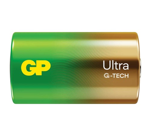 GP Batteries G-TECH Ultra Alkalin Kalın LR20 - D Boy 1.5V Pil 2’li Kart