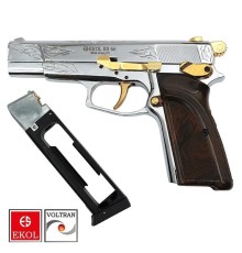 EKOL S66 P. Beyaz Altın İşlemeli Havalı Tabanca