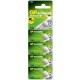 GP Batteries GPA76 LR44/A76/V13GA/AG13 Boy Alkalin Düğme Pil, 1.5 Volt, 5’li Kart