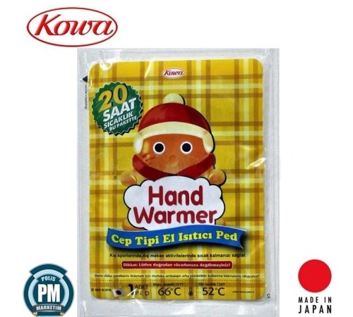 Kowa Cep Tipi El Isıtıcı Ped 20 Saat Etkili Made in Japan