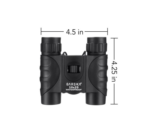 BARSKA BLACK 10X25WP Su Geçirmez El Dürbünü