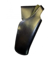 Deri 9mm Kapalı Siyah Tabanca Kılıfı