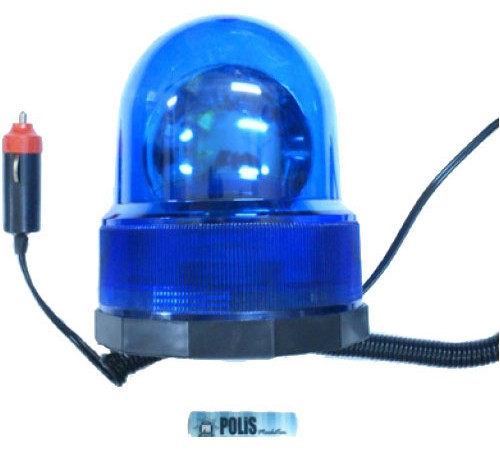 Mavi Tepe Lambası Mıknatıslı ( 12 v )