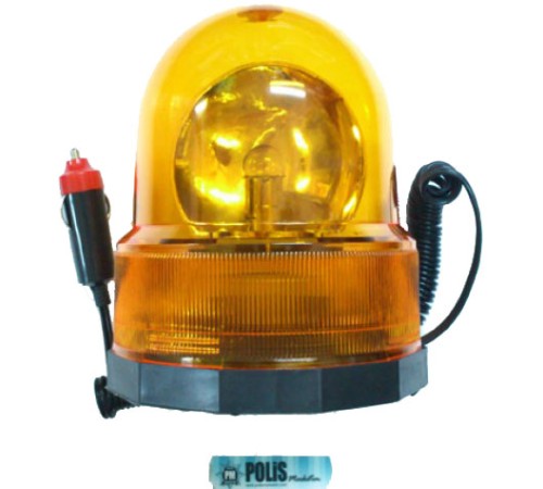 Sarı  Tepe Lambası Mıknatıslı ( 12 v )