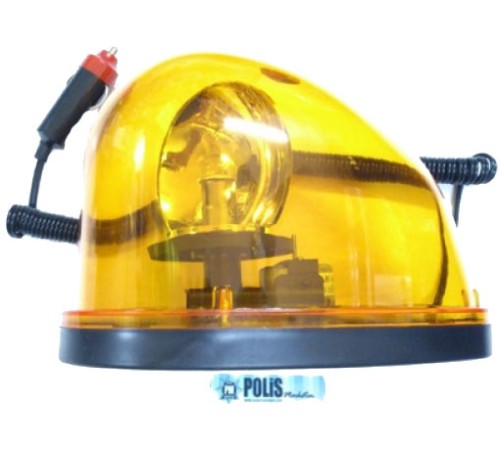 Damla Tipi Sarı Tepe Lambası Mıknatıslı ( 12 v )