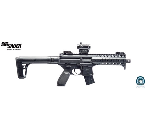 Sig Sauer MPX Siyah Red Dot Yarı Otomatik CO2 Havalı Tüfek