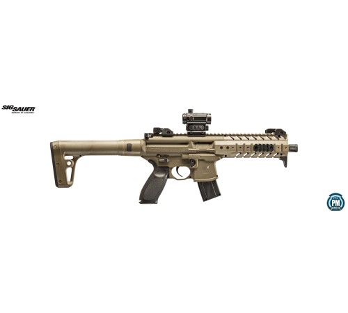 Sig Sauer MPX Tan Rengi Red Dot Yarı Otomatik CO2 Havalı Tüfek