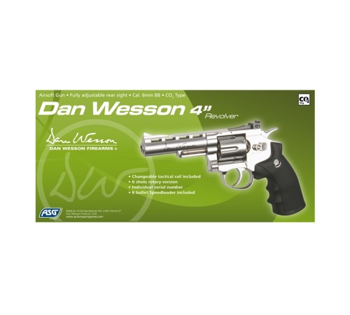 DAN WESSON 4 ’’ GÜMÜŞ Airsoft TOPLU TABANCA