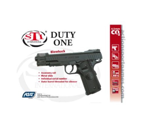 Stı One Duty Siyah Blowback Havalı Tabanca