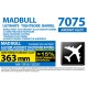 Madbull 6,01x363 mm Hassas T6 7075​ Alüminyum M4/SR16/SG551 İç Namlu
