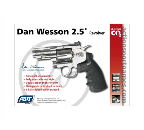 Dan Wesson 2,5 İnc Revolver Silver Toplu Havalı Tabanca