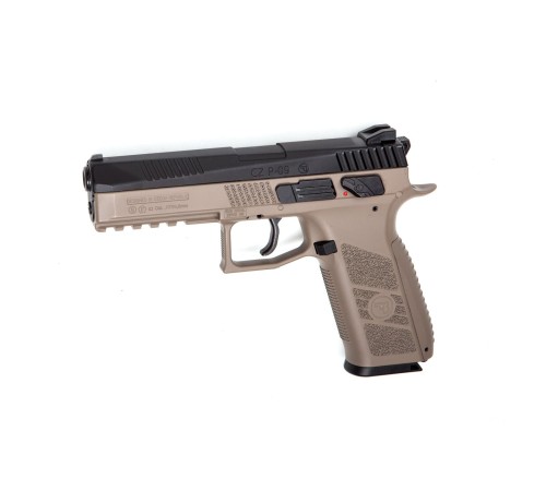 CZ P09 FDE Tan - Siyah Green Gazlı Metal Kapak Takımlı Airsoft Tabanca