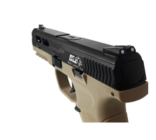 ICS XAE Airsoft Blowback Siyah - Tan Çift Renk Tabanca