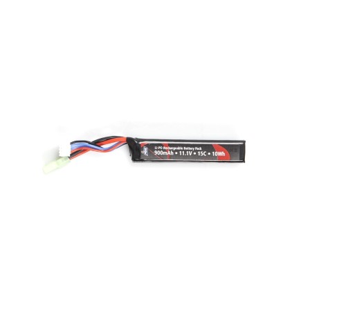 LiPo 11.1 volt 3S 900 MAH 15C Stock Tube Stick Çubuk Pil