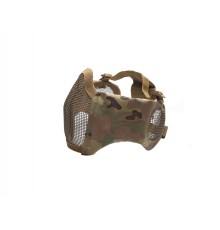 Yanak pedleri ve kulak korumalı ASG Multicam Metal Örgü Maske 19235