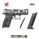ASG ICS XFG Pistol GBB Airsoft Tabanca - Hairline Siyah/Gümüş