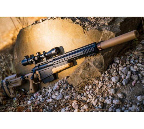AI MK13 Kompakt Keskin Nişancı Siyah Tan Rengi Airsoft Tüfeği