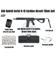 ASG Hybrid Serisi H-15 Carbine Siyah Airsoft Tüfek Seti