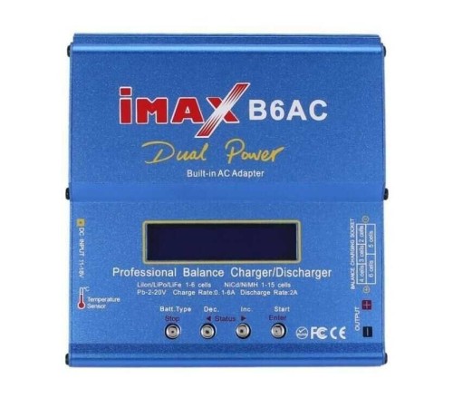 iMAX B6AC Dahili Adaptörlü LiXX, NiXX, Pb Şarj Aleti (80W)