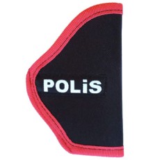 Çocuk Üniforma Tabanca Kılıfı  (kırmızı-siyah)