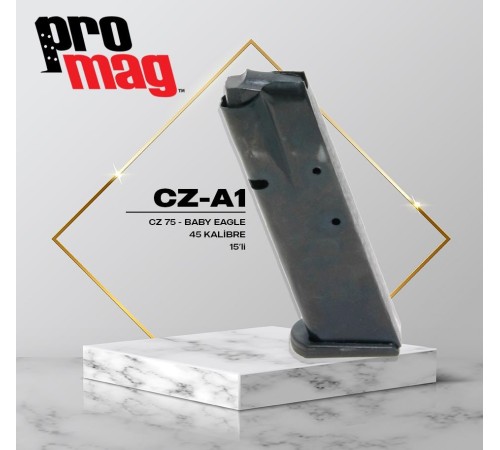 PROMAG BerCZ® CZ-75, TZ-75, ve Baby Eagle® 9mm (15 Kapasite)
