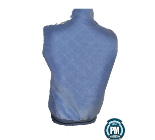 Su Geçirmez Polar Yelek Ultrasonic Mavi Renk