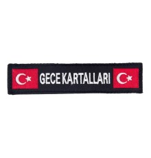 Gece Kartalları Bayraklı Nakışlı Cırt