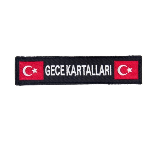 Gece Kartalları Bayraklı Nakışlı Cırt