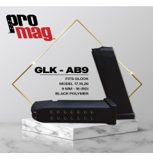 PROMAG Glock® Model 17, 19, & 26 9mm (18 Kapasite)