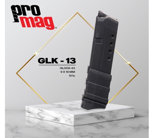 PROMAG Glock® Model 43 9mm (10 Kapasite)