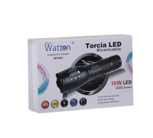 En Güçlü Şarjlı EL Feneri Watton Wt-023