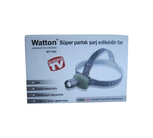Süper Zoomlu Kafa Lambası Watton Wt-053